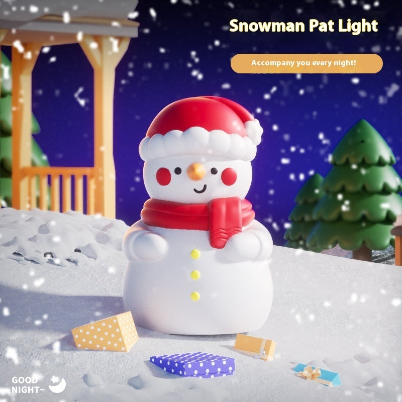 Snowman Night Light - Christmas Silicone Bedside Lamp