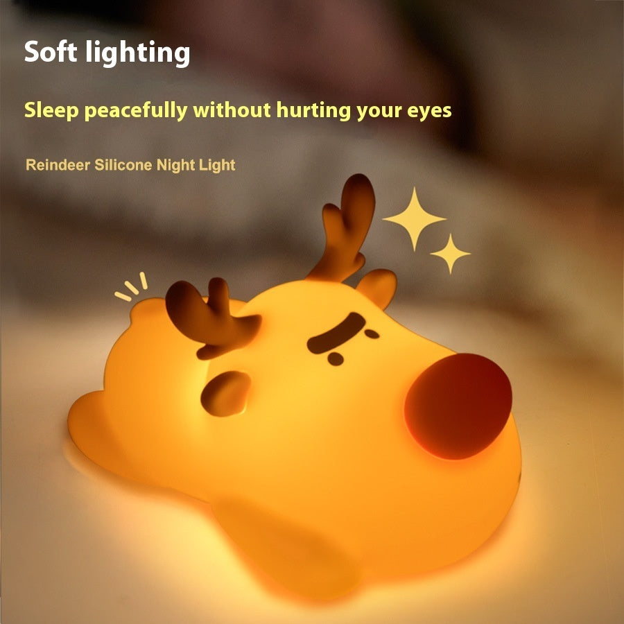 🦌 Magical Reindeer Night Lamp Silicone Rechargeable