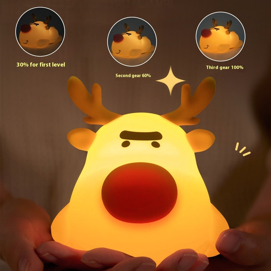 🦌 Magical Reindeer Night Lamp Silicone Rechargeable