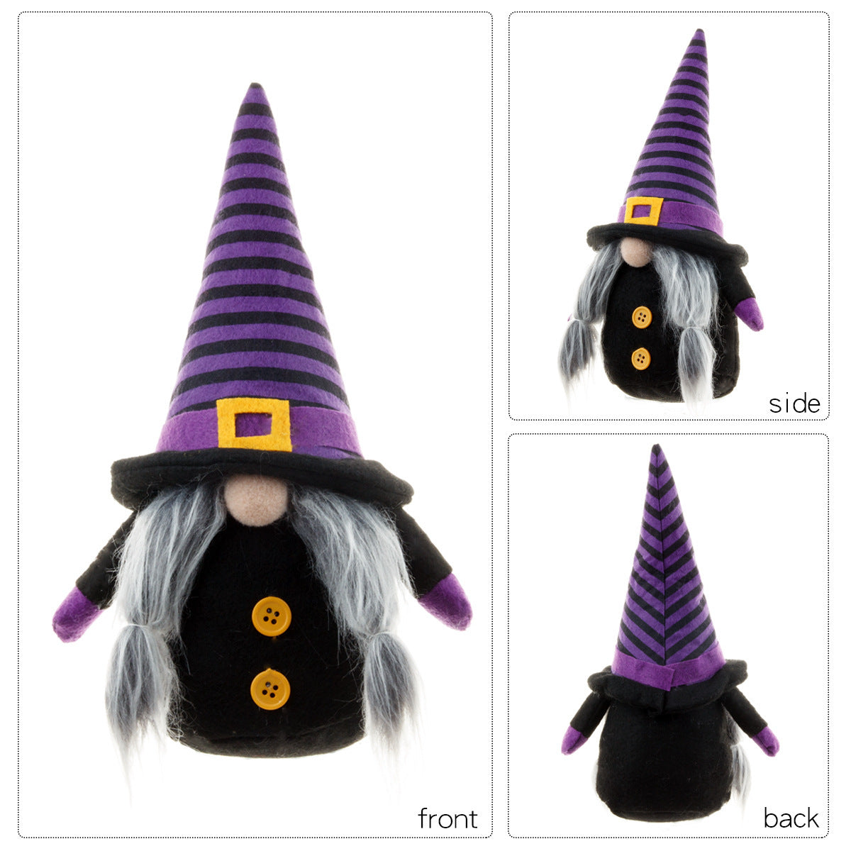 Halloween witch/gnome Doll Ornaments