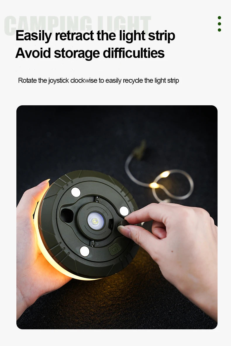 Camping String Light - 10M LED Retractable