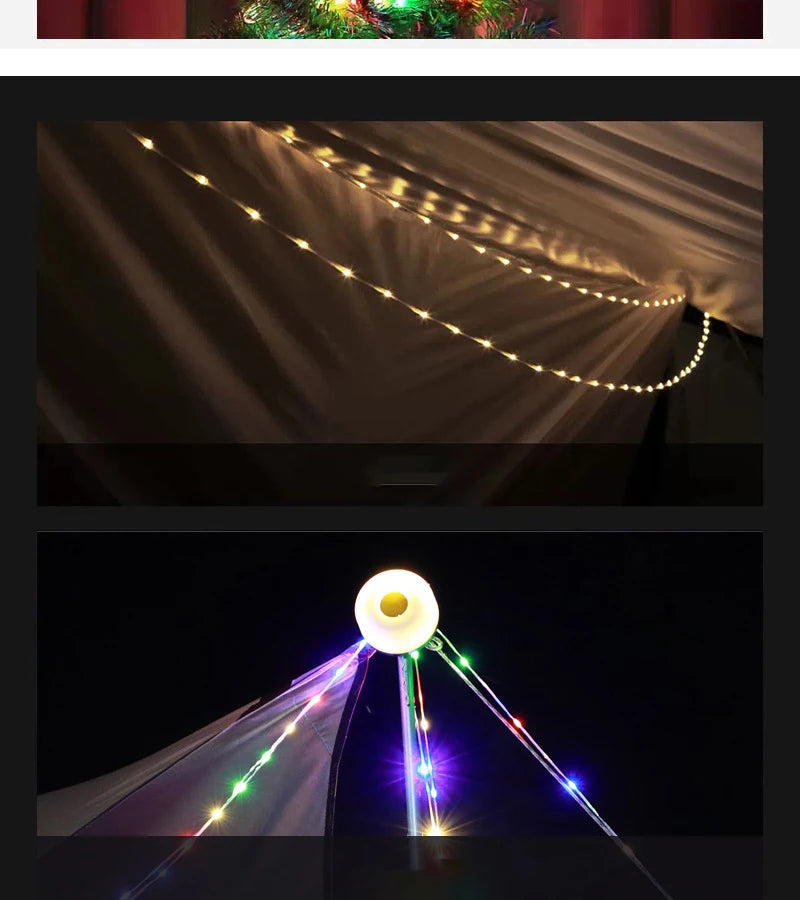 Camping String Light - 10M LED Retractable