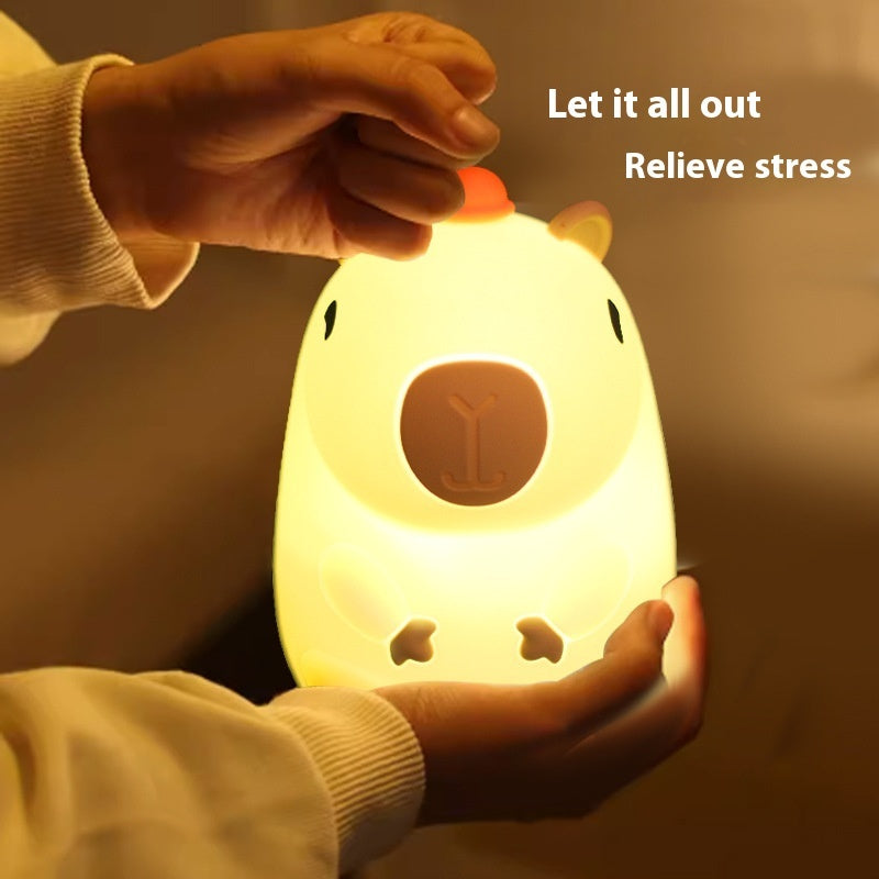 Adorable Capybara Night Lamp Silicone