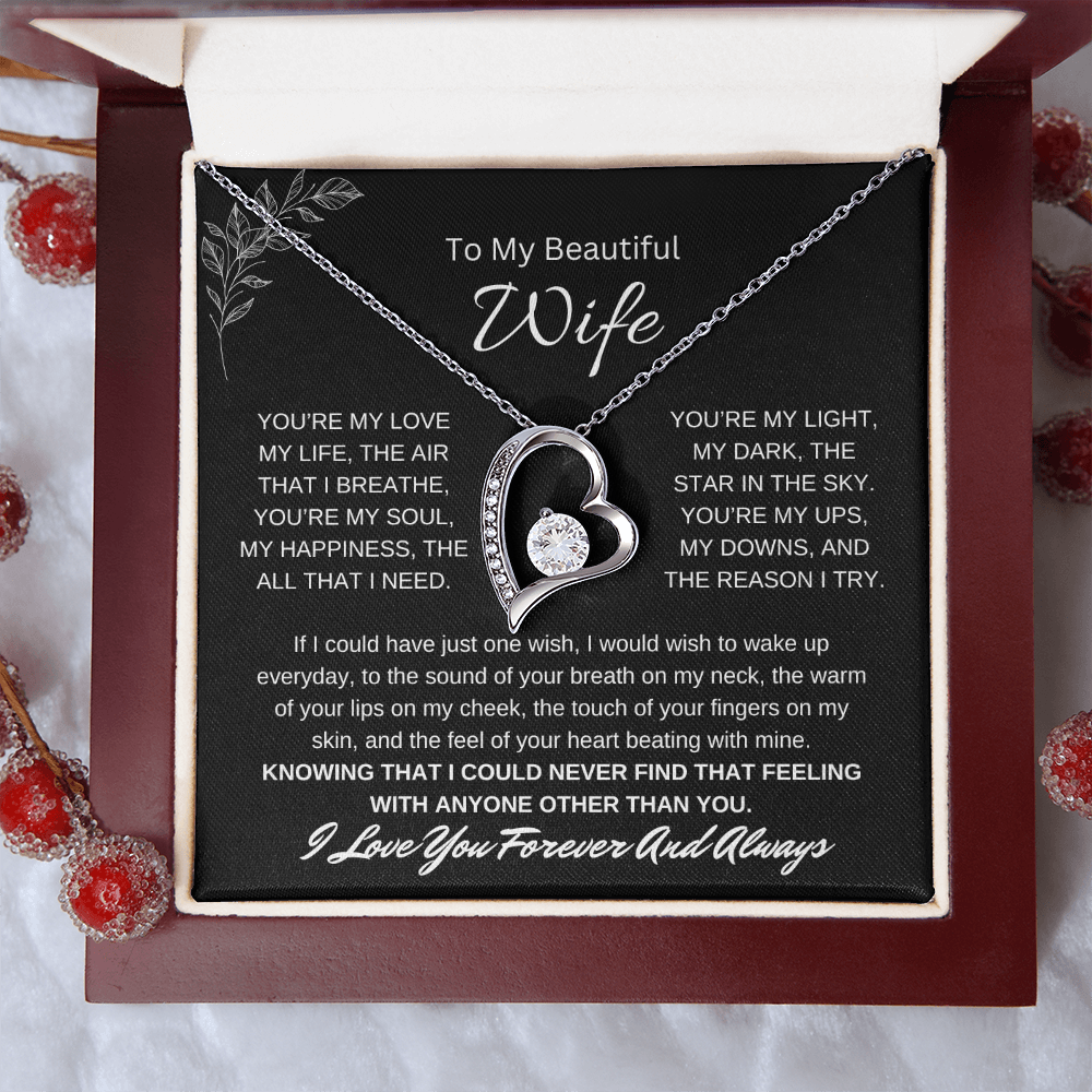 🗽To My Beautiful Wife - "You're My Soul" - Forever Love Necklace