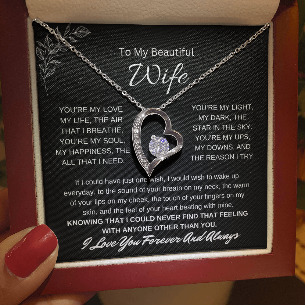 🗽To My Beautiful Wife - "You're My Soul" - Forever Love Necklace