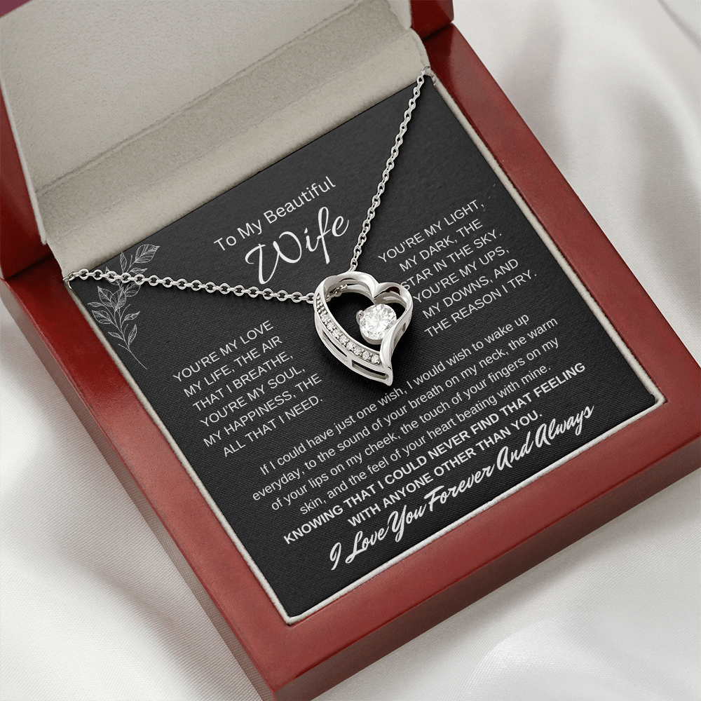 🗽To My Beautiful Wife - "You're My Soul" - Forever Love Necklace