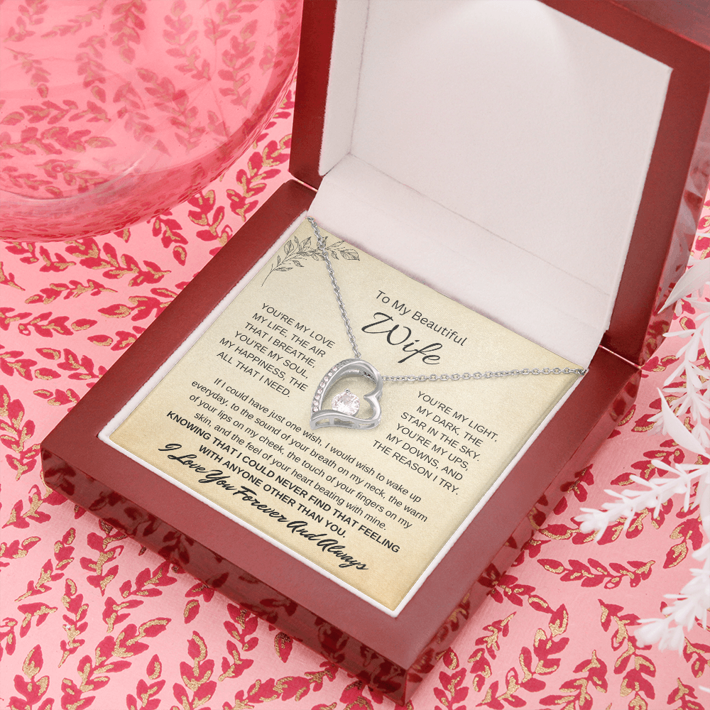 🗽To My Beautiful Wife - "You're My Love" - Forever Love Necklace
