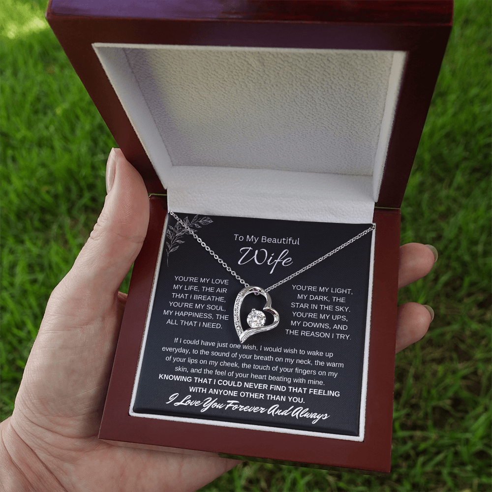🗽To My Beautiful Wife - "You're My Soul" - Forever Love Necklace