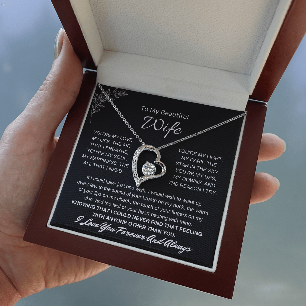 🗽To My Beautiful Wife - "You're My Soul" - Forever Love Necklace