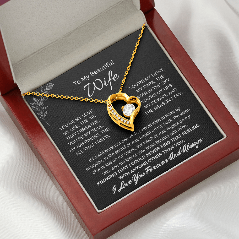🗽To My Beautiful Wife - "You're My Soul" - Forever Love Necklace