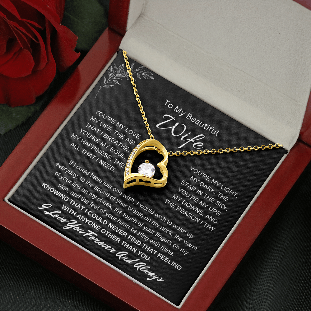 🗽To My Beautiful Wife - "You're My Soul" - Forever Love Necklace