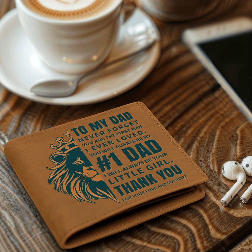 🗽I Ever Loved -Dad - Leather Wallet
