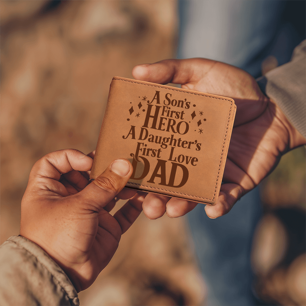 🗽Daughter's First Love/Son's First Hero - Leather Wallet