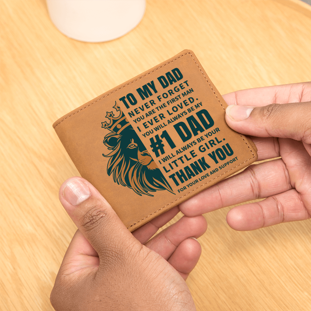 🗽I Ever Loved -Dad - Leather Wallet