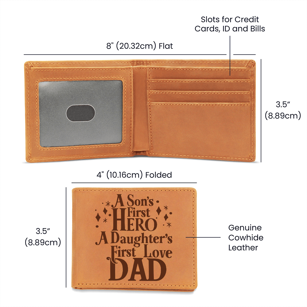 🗽Daughter's First Love/Son's First Hero - Leather Wallet