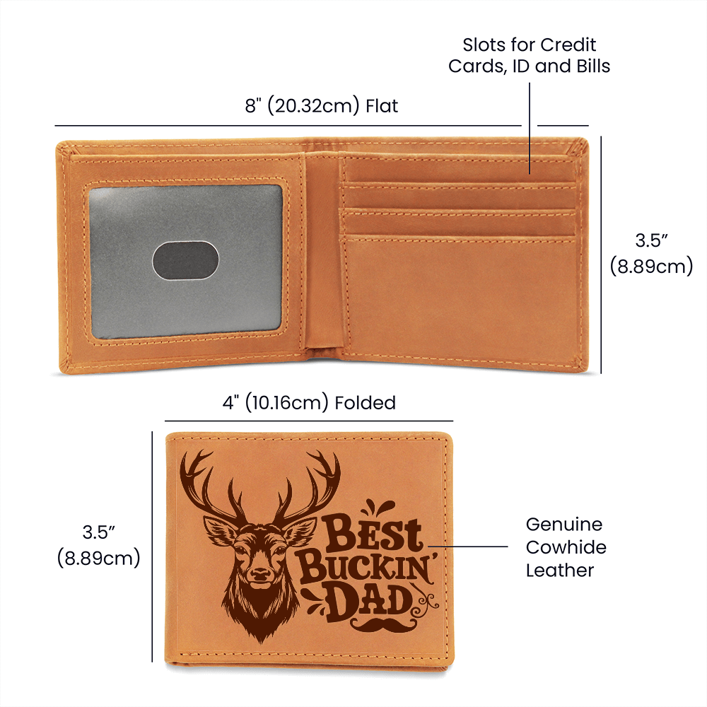 🗽Best Buckin' Dad - Leather Wallet