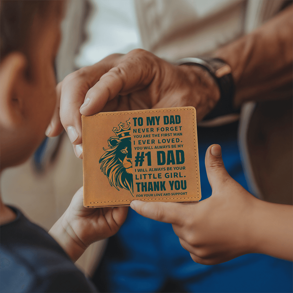 🗽I Ever Loved -Dad - Leather Wallet