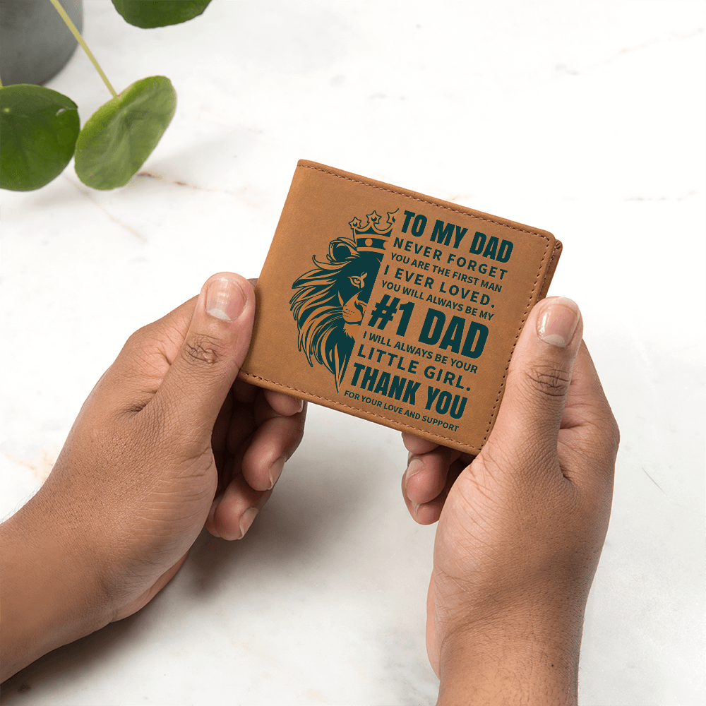 🗽I Ever Loved -Dad - Leather Wallet