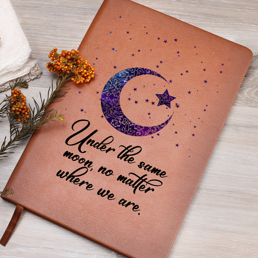 🗽"Under The Same Moon" - Leather Journal