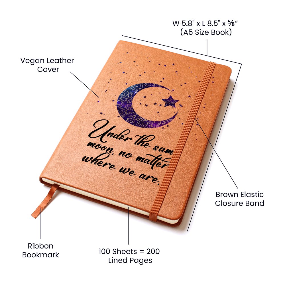 🗽"Under The Same Moon" - Leather Journal