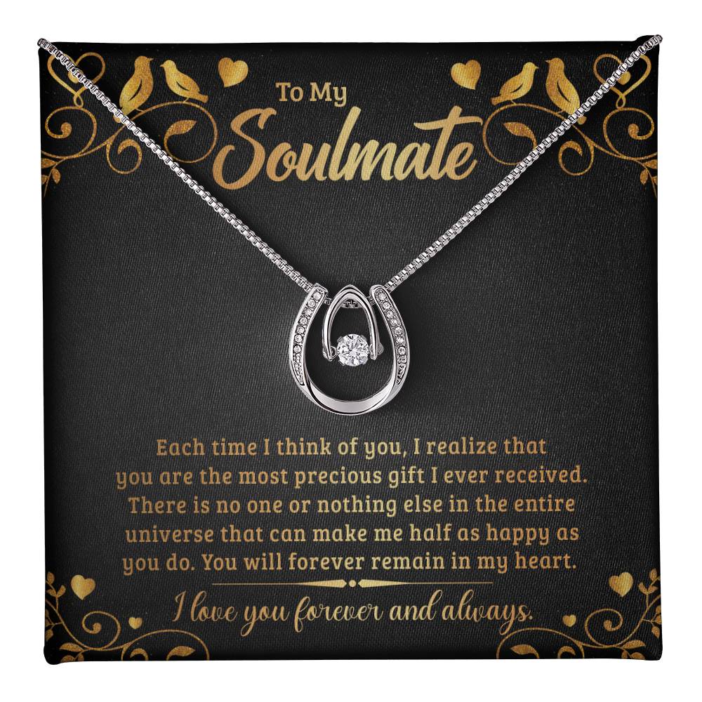 🗽To My Soulmate - "Forever Remain In My Heart" - Luck in Love Necklace