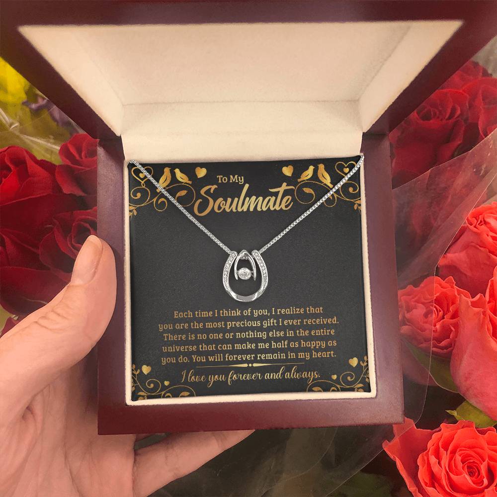 🗽To My Soulmate - "Forever Remain In My Heart" - Luck in Love Necklace