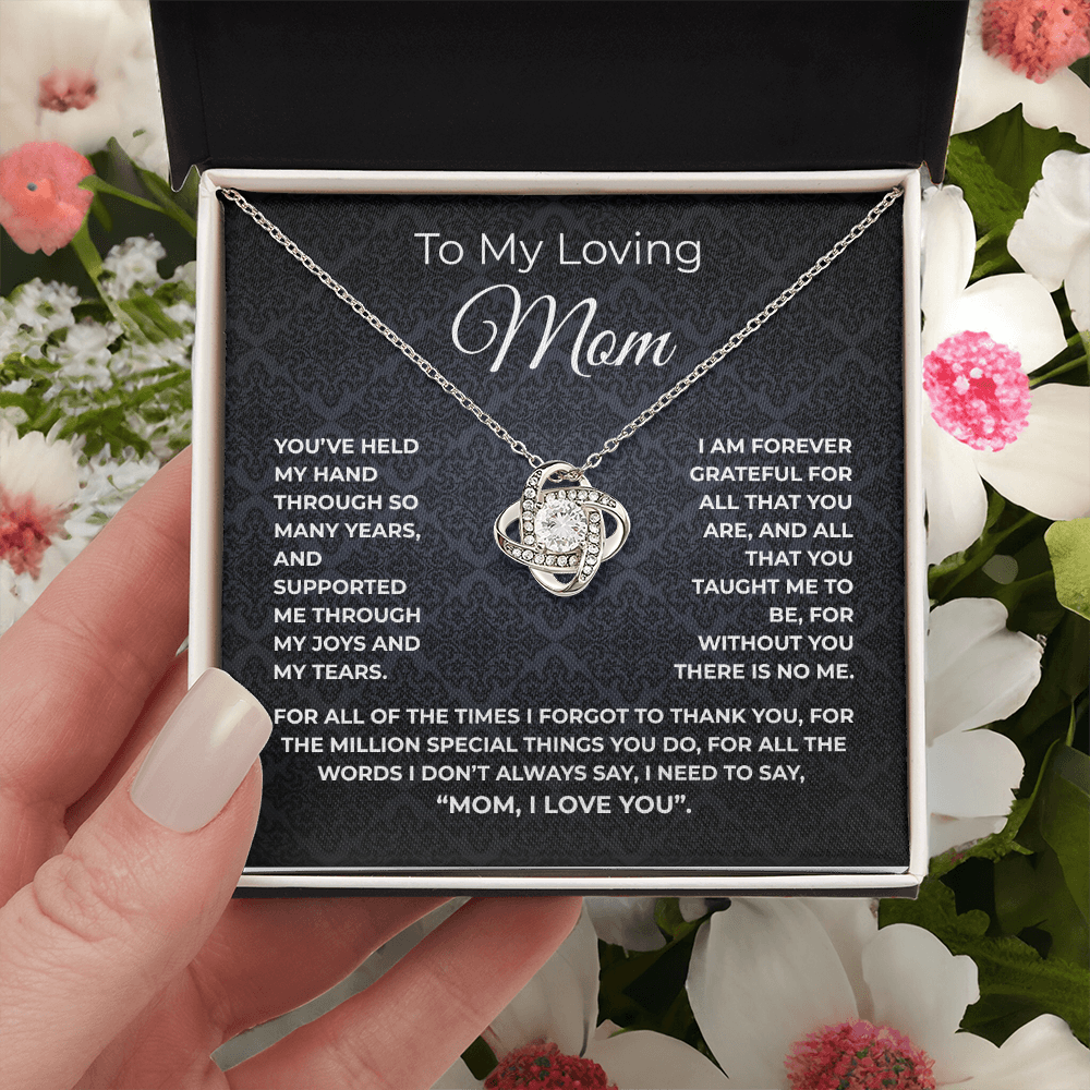 🗽TO MY LOVING MOM - "Million Special Things" - Love Knot Necklace