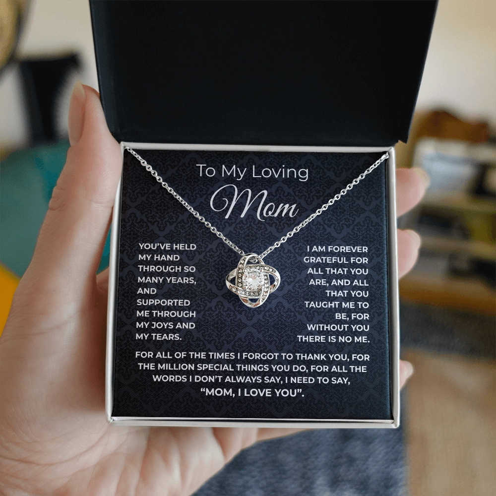 🗽TO MY LOVING MOM - "Million Special Things" - Love Knot Necklace