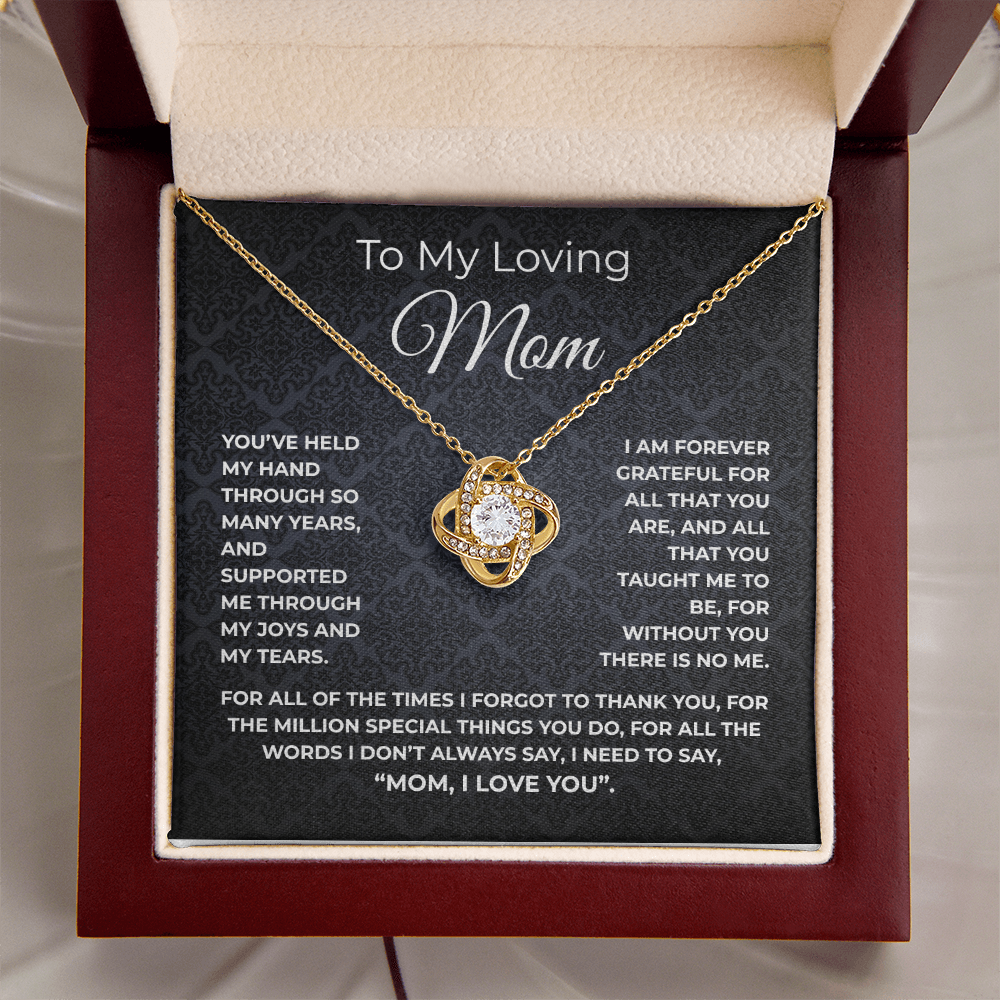 🗽TO MY LOVING MOM - "Million Special Things" - Love Knot Necklace