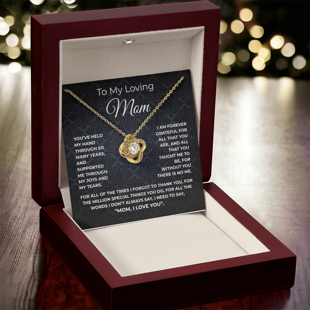 🗽TO MY LOVING MOM - "Million Special Things" - Love Knot Necklace