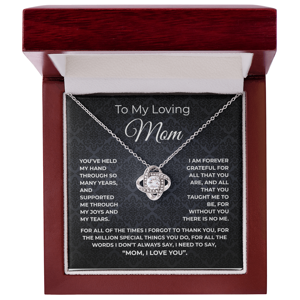 🗽TO MY LOVING MOM - "Million Special Things" - Love Knot Necklace