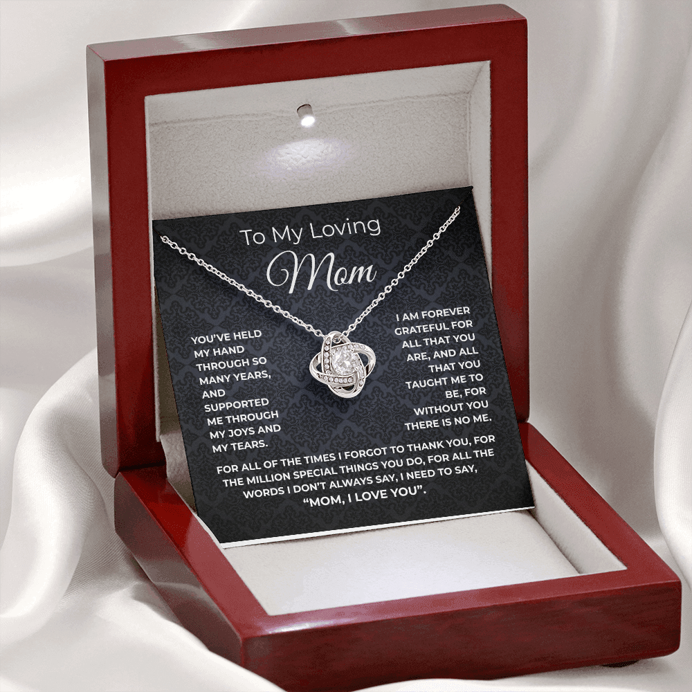 🗽TO MY LOVING MOM - "Million Special Things" - Love Knot Necklace