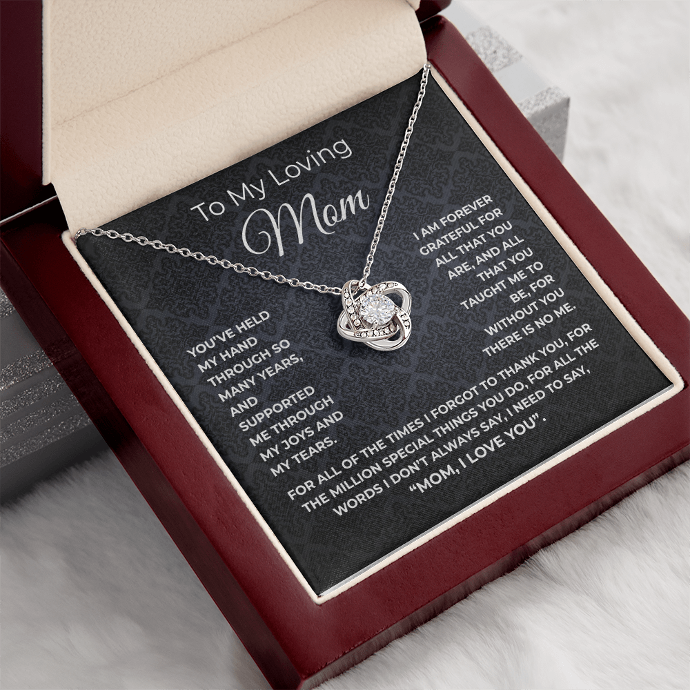 🗽TO MY LOVING MOM - "Million Special Things" - Love Knot Necklace