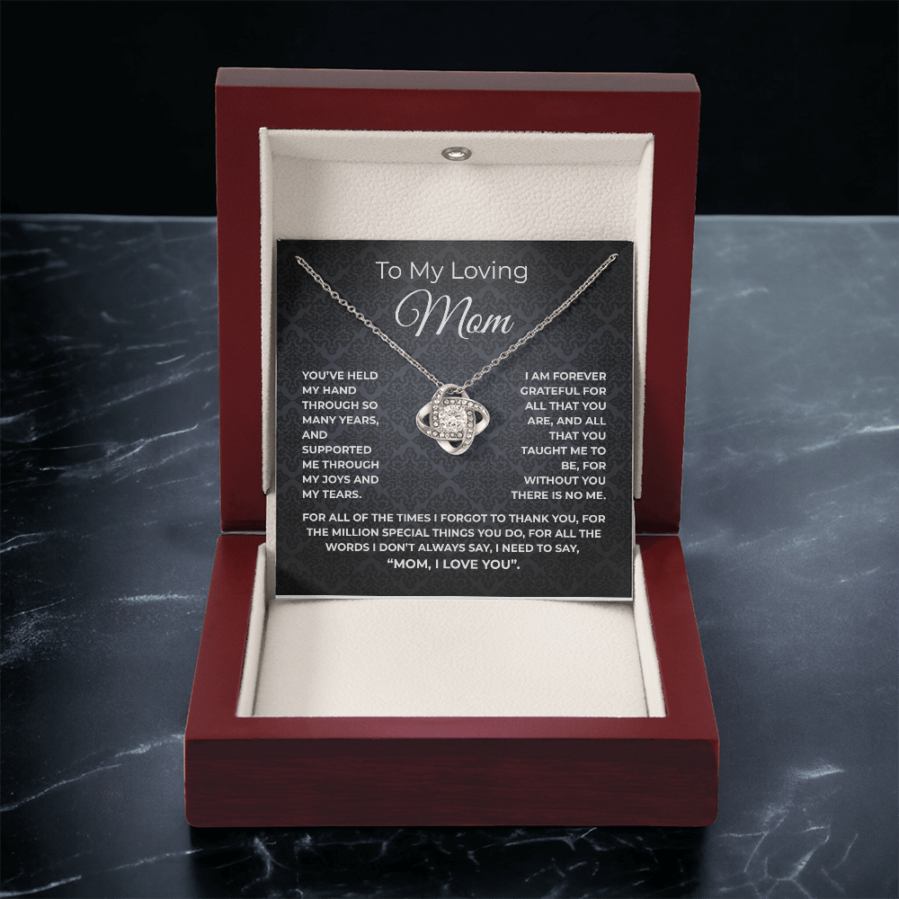 🗽TO MY LOVING MOM - "Million Special Things" - Love Knot Necklace