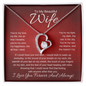 🗽To My Beautiful Wife - "I Love You Forever" - Forever Love Necklace
