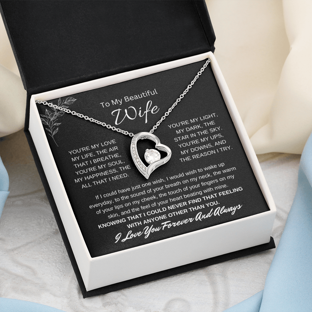 🗽To My Beautiful Wife - "You're My Soul" - Forever Love Necklace
