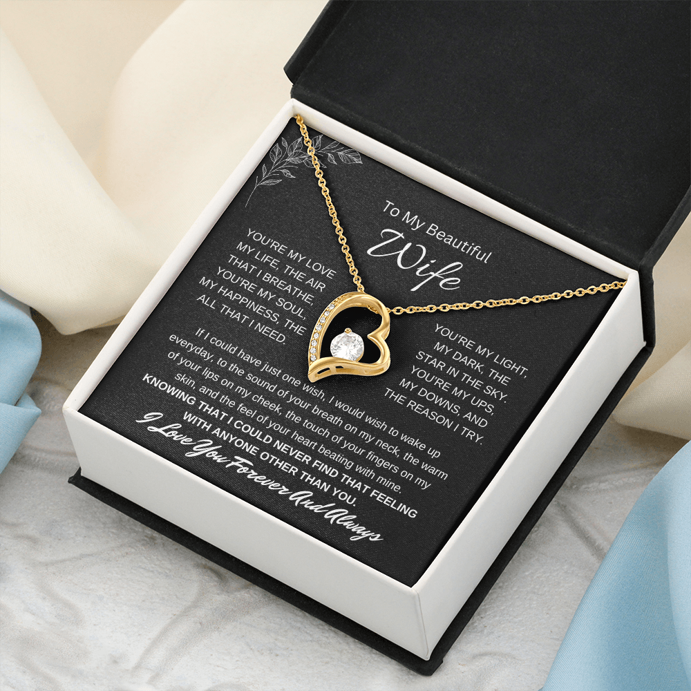 🗽To My Beautiful Wife - "You're My Soul" - Forever Love Necklace