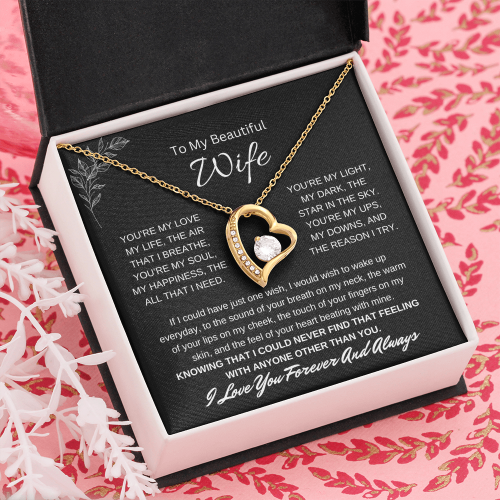 🗽To My Beautiful Wife - "You're My Soul" - Forever Love Necklace