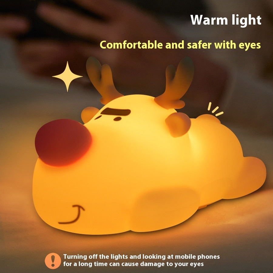🦌 Magical Reindeer Night Lamp Silicone Rechargeable
