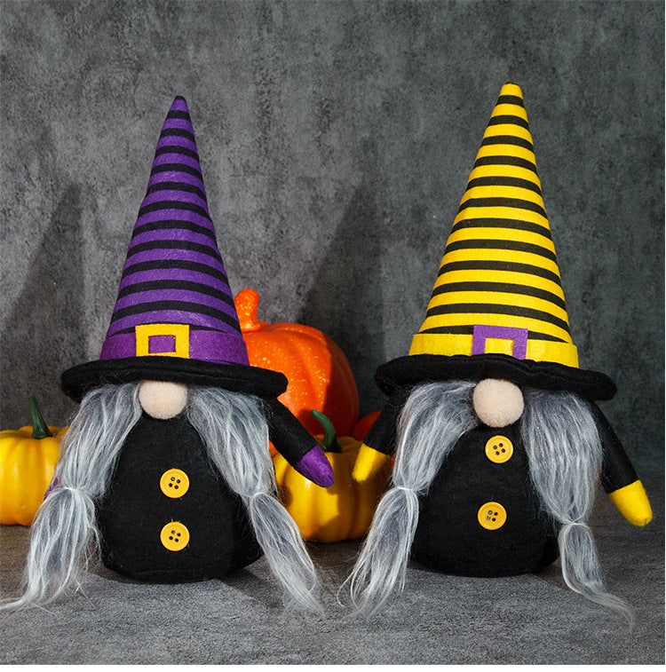 Halloween witch/gnome Doll Ornaments