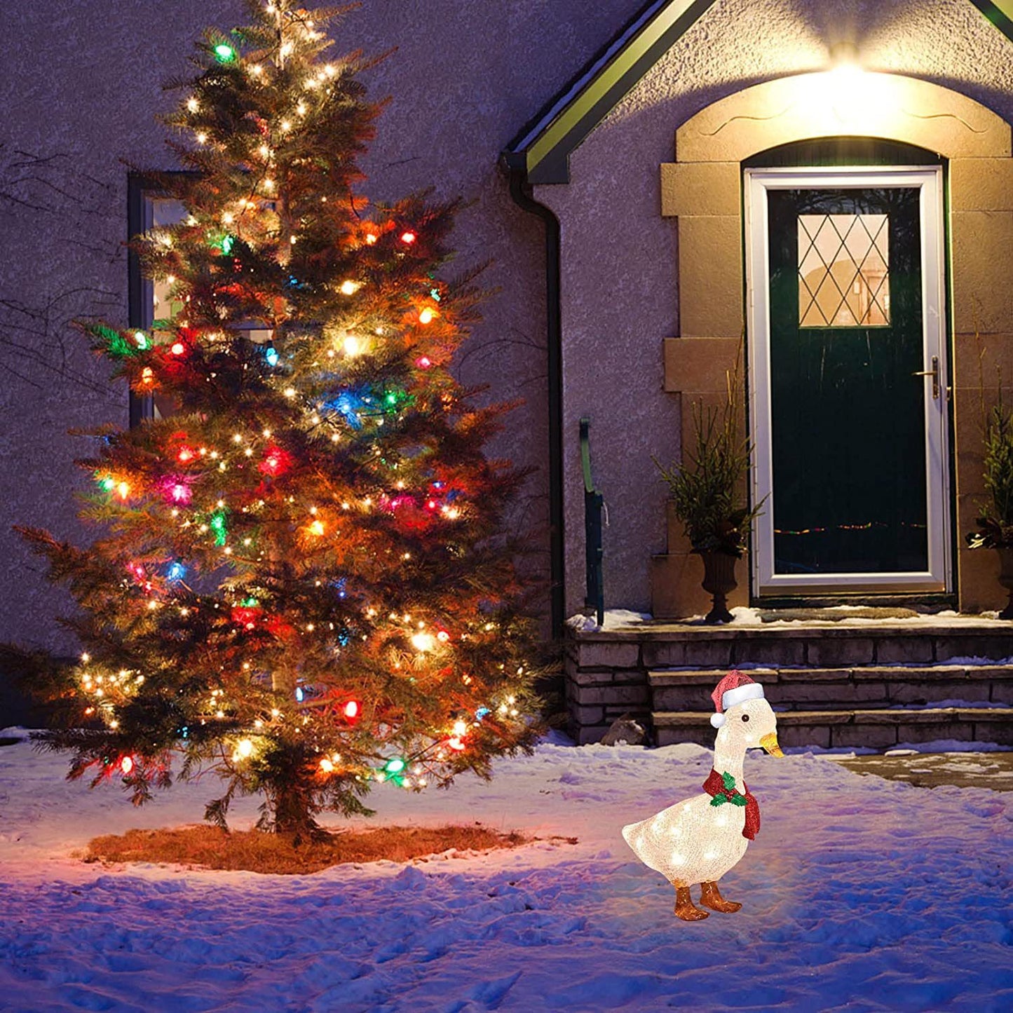 Christmas Duck Lawn Decoration