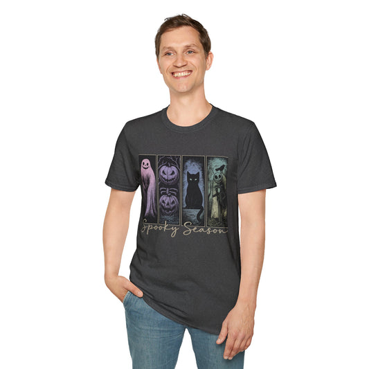 'Spooky Season' Print T-Shirt - Halloween Unisex Softstyle Tee