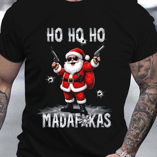 Men's Cool Santa Claus 3D Printed T-shirt