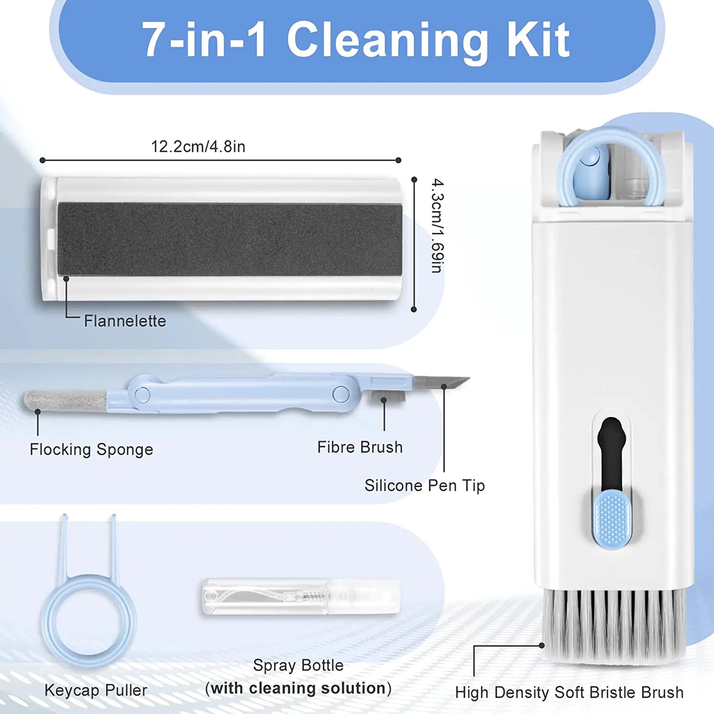 Computer & Phone 7 in 1 Multifunctional Cleaning Kit Set