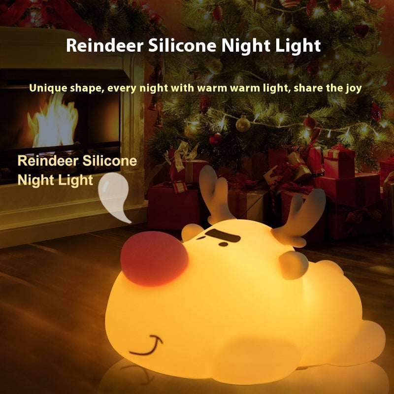 🦌 Magical Reindeer Night Lamp Silicone Rechargeable