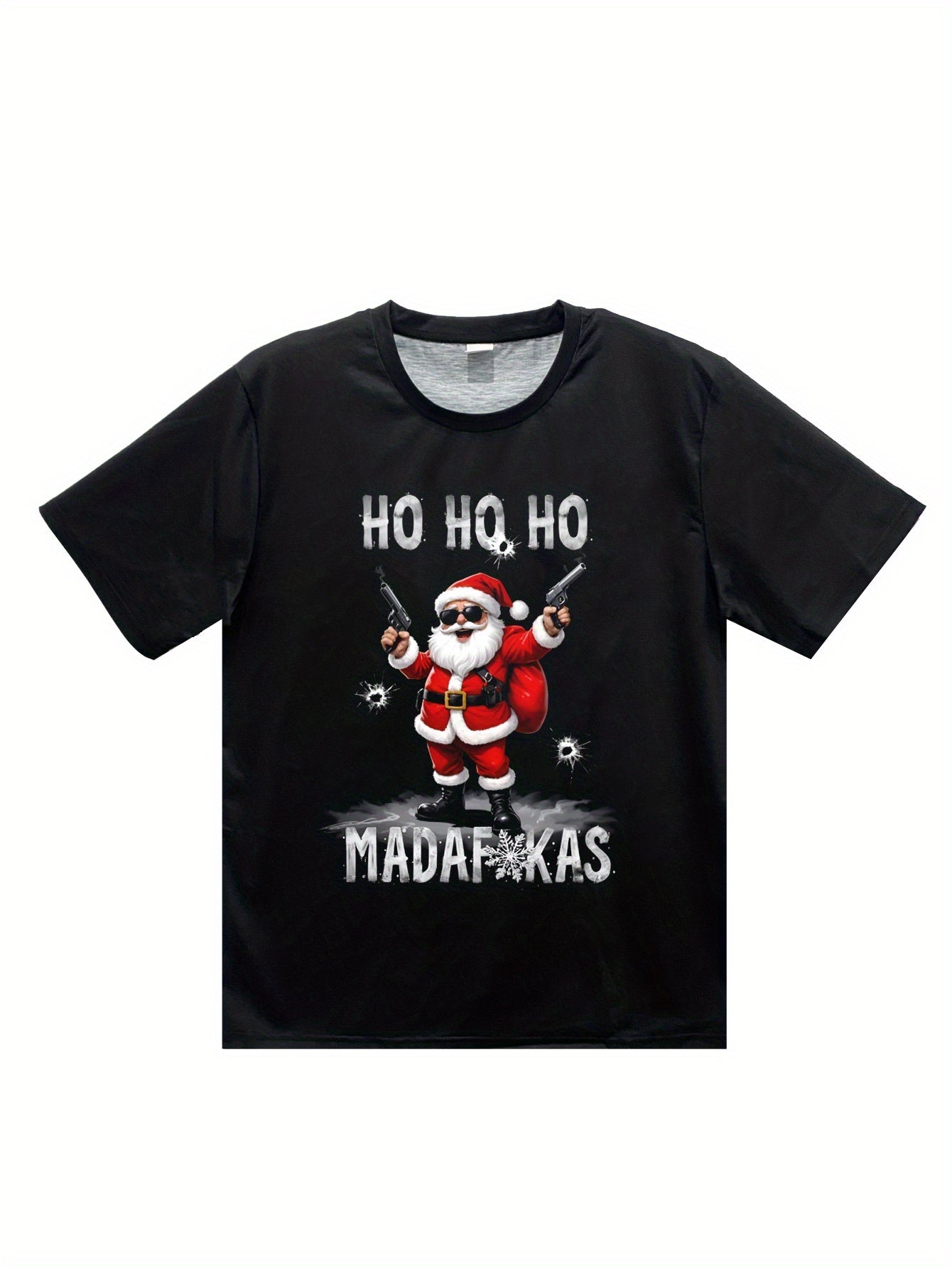 Men's Cool Santa Claus 3D Printed T-shirt