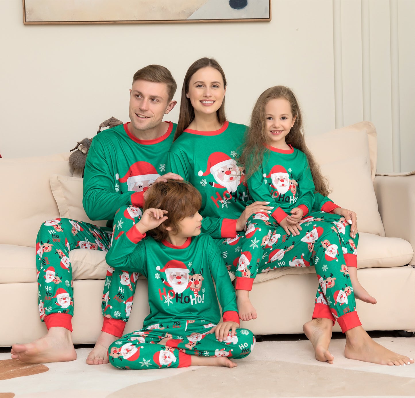 Christmas Santa Claus PJ's For The Whole Family including your pet Dog