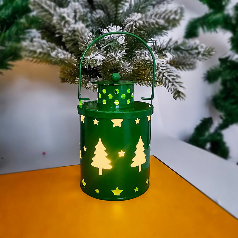 Christmas Small Lanterns w/ LED Lights Holiday Decoration