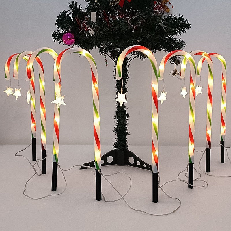 Christmas Solar Candy Cane Garden Decoration