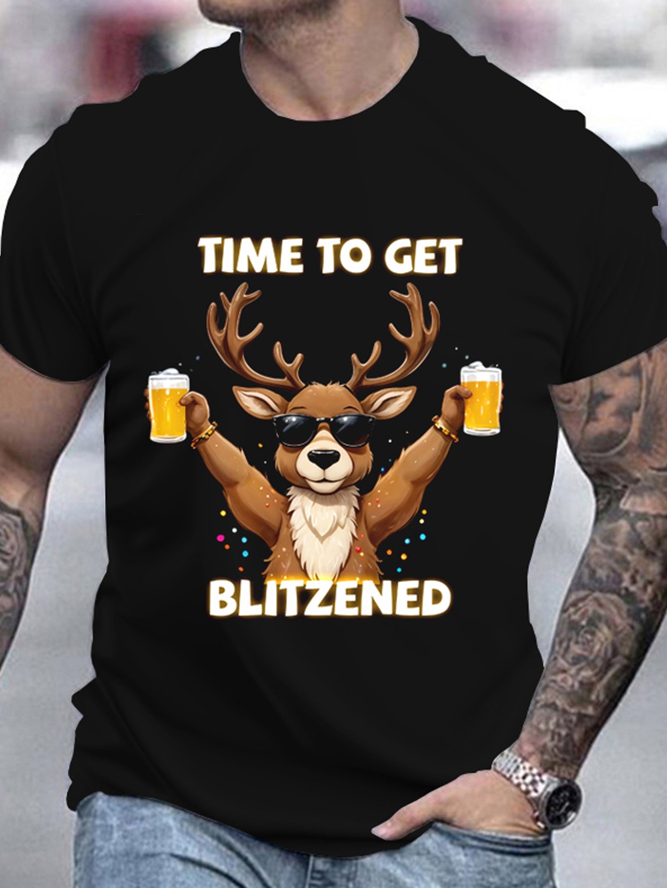 Men's "Time To Get Blitzened" - T-shirt